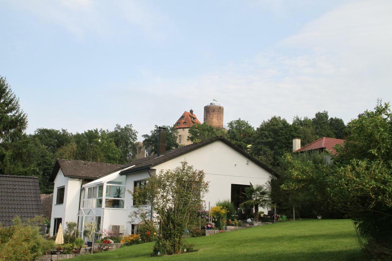 Apartment Mit Burgblick Im Gruenen, Familie Held 부르그탄 외부 사진